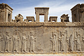 Bas Reliefs Of Persian Guards, Winter Palace Of Darius (Tashara); Persepolis, Iran