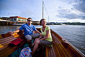 A Couple Taking A River Boat Ride; Bandar Seri Begawan, Brunei