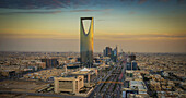 Sunset Over Riyadh; Riyadh, Saudi Arabia