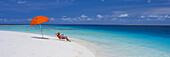 Entspannen am abgelegenen Strand der Marshallinseln; Marshallinseln