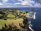 Luftaufnahme des historischen Viertels von Norfolk Island; Norfolk Island