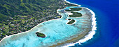 Luftaufnahme von Raratonga; Cookinseln