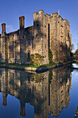 Reflection Of Hever Castle, Childhood Home Of Anne Boleyn, Henry Viii's Second Wife; Kent, England