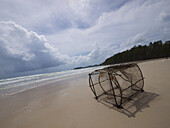 Crab Trap Washed Up On Thai Beach; Ranong, Thailand