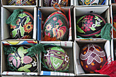 Hand-Painted Blown Eggs For Sale At Market Stalls On Andriyivsky Uzviz (St Andrew's Descent); Kiev, Ukraine