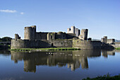 Caerphilly Castle; Wales