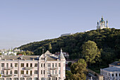 St Andrew's Church (On Hill) Seen From The Lower Town (Podil); Kiev, Ukraine