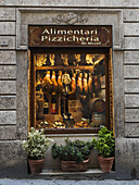 A Salumeria, Or Deli, For Fine Italian Meats; Siena, Italy