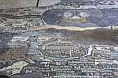 Älteste Karte Palästinas, Mosaik, datiert Ad 560, St. Georgskirche; Madaba, Jordanien