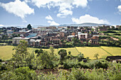 Panorama auf die Stadt Ambositra; Fianarantsoa, Madagaskar