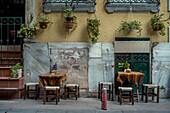 Street life in Galata, Istanbul Turkey; Istanbul, Turkey