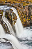 Kirkjufellsfoss Falls, Snaefellsnes; Grundarfjordur, Iceland