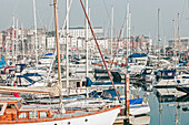 Boote im Hafen von Ramsgate, Kent, Vereinigtes Königreich