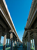 Betonbrücke auf dem U.S. Highway 1, Florida, USA