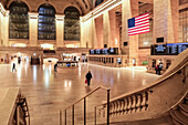 Architectural detail of Grand Central Terminal (GCT) (Grand Central Station) (Grand Central), a commuter rail terminal, third busiest of North America, Midtown Manhattan, New York City, United States of America, North America