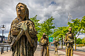 Famine Memorial, Custom House Quay, Dublin, Republic of Ireland, Europe