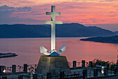Free French Memorial Cross, Lyle Hill, Greenock, Firth of Clyde, Inverclyde, Schottland, Vereinigtes Königreich, Europa