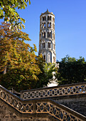 Fenestrelle tower, Saint-Theodorit Cathedral, Uzes, Gard, France, Europe