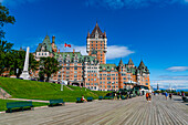 Dufferin Terrace und Chateau Frontenac, Quebec-Stadt, Quebec, Kanada, Nordamerika