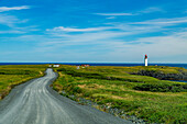 Cape Race Lighthouse, Mistaken Point, UNESCO World Heritage Site, Avalon Peninsula, Newfoundland, Canada, North America