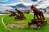 Old cannons, St. Pierre, Territorial Collectivity of Saint-Pierre and Miquelon, Overseas Collectivity of France, North America