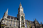 New Town Hall, Marienplatz (Plaza) (Square), Old Town, Munich, Bavaria, Germany, Europe