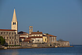 Tower of Euphrasian Bascilica, UNESCO World Heritage Site, Old Town, Porec, Croatia, Europe