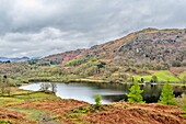 Rydal Water, 2 km lang und über 15 Meter tief, Lake District National Park, UNESCO-Weltkulturerbe, Cumbria, England, Vereinigtes Königreich, Europa
