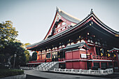 Senso-Ji-Tempel in Tokio bei Sonnenaufgang, Tokio, Honshu, Japan, Asien