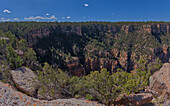 Hearst Hill viewed from across Hance Canyon on the South Rim of Grand Canyon, Grand Canyon National Park, UNESCO World Heritage Site, Arizona, United States of America, North America 