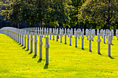 Der amerikanische Friedhof und die Gedenkstätte in der Normandie, Colleville-sur-Mer, Normandie, Frankreich, Europa