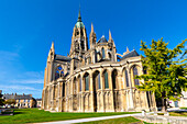 The Exterior of Bayeux Cathedral, Bayeux, Normandy, France, Europe