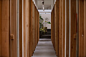 Front shot of design studio's hallway