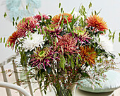 Mixed chrysanthemum bouquet