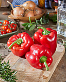 Red peppers, Capsicum annuum