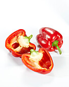 Red bell peppers, Capsicum annuum