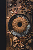 Bundt Cake on a wooden table