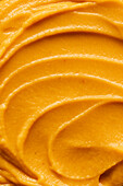 Swirls of Pumpkin Puree Close Up