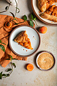 Ein französisches Aprikosen-Galette-Dessert