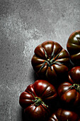 Marmonde tomatoes on a grey background