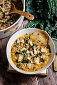 Ribollita (Tuscan vegetable and bread soup)