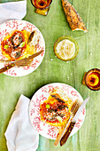 Spaghetti Squash with Homemade Marinara and Lentil Meatballs