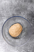 Chapati dough in a mixing bowl ( Roti)
