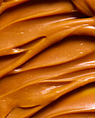 Close-up of swirled caramel