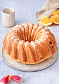 Ein kreisförmiger Citrus Bundt Cake