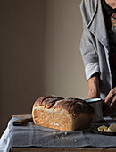 Woman preparing a Milk Bread Brioche