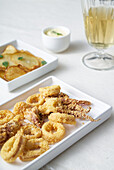 Crispy deep-fried squid from the Airfryer