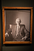 Nikola Tesla portrait at Nikola Tesla exhibition