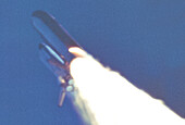 Space Shuttle Challenger just before destruction