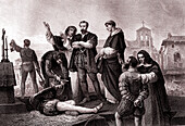 The Execution of the Comuneros of Castile, 19th century illustration